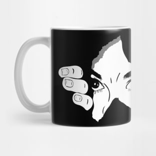 Human eye and hand Mug